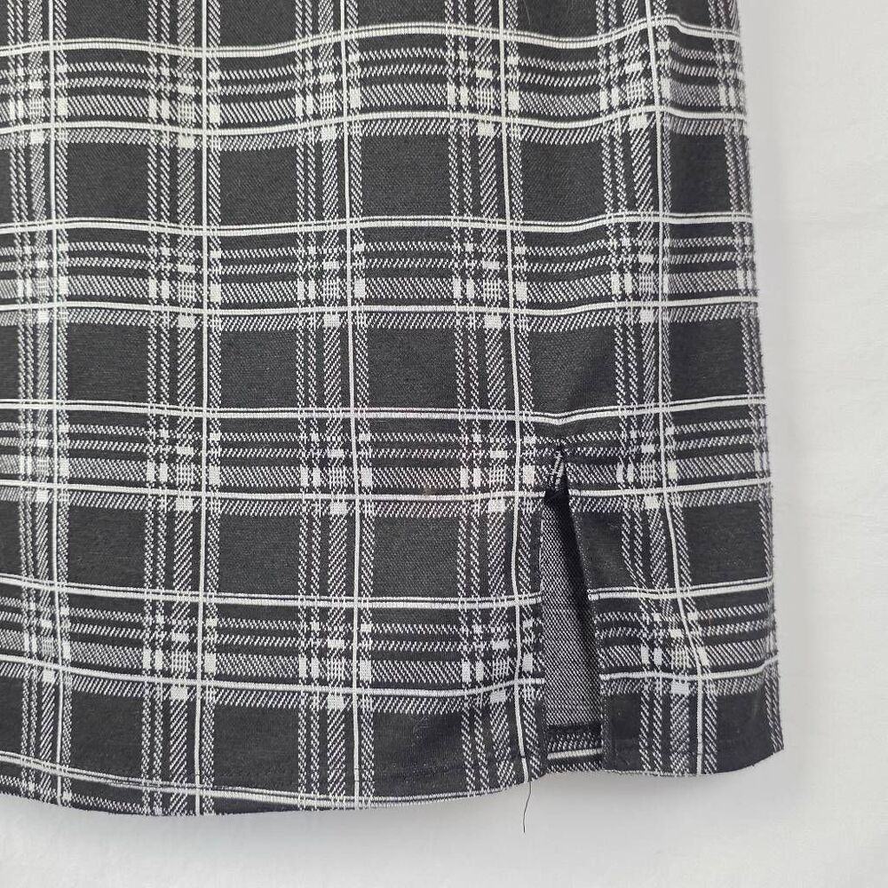 Forever 21 Plaid Mini Dress Black White Small - Picture 5 of 9